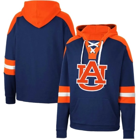 Colosseum Other - Auburn Tigers Colosseum Lace-Up 4.0 Men's Pullover Hoodie - Orange/ Navy Size XL